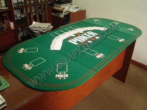 Tablero acolchado de poker ovalado